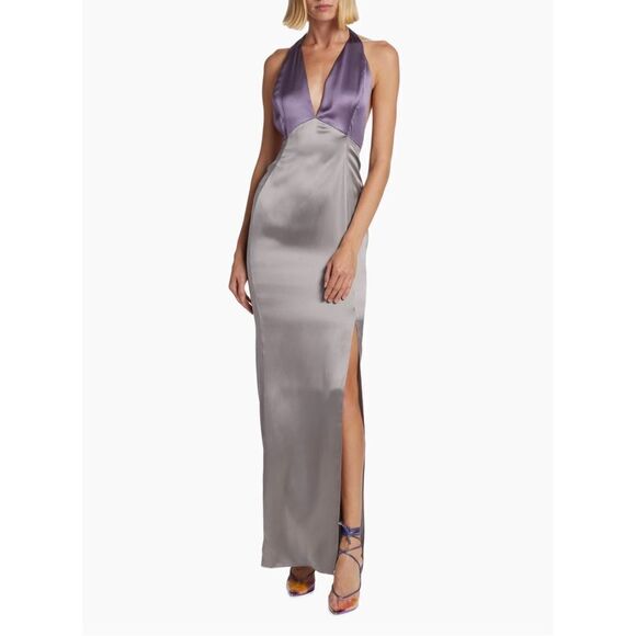 Frederick Anderson Silk Halter Gown size 8 - Picture 1 of 13